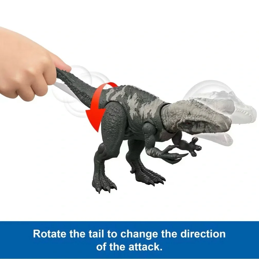Jurassic World Rebirth Chilantaisaurus Dinosaur Gigantic Thrashers Attack Figure - Picture 5 of 15